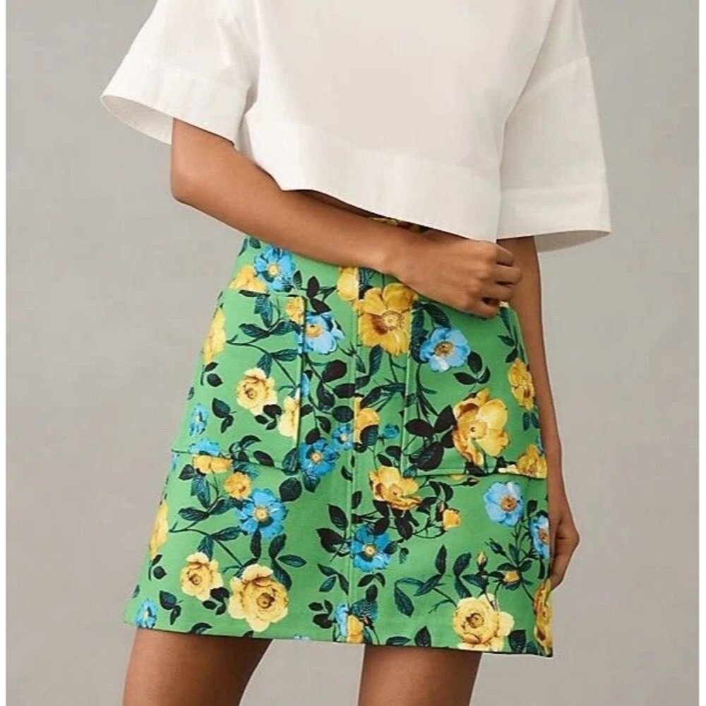 Womens Size M Maeve Floral Skirt EUC